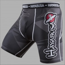 Компресійні шорти Hayabusa Metaru 47 Silver Compression Shorts Black